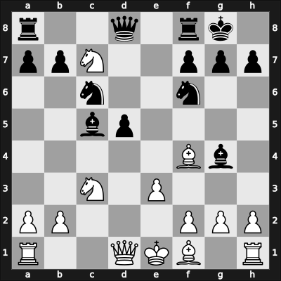 1911 Budapest – Round 7 – Asztalos, Lajos – 0-1 – Brody, Miklos – G11