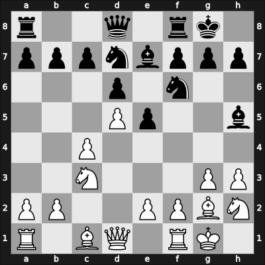 1911 Karlsbad – Round 1 – Alapin, Simon – 1/2-1/2 – Suechting, Hugo – G7