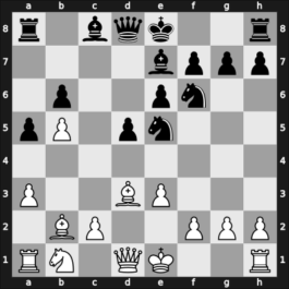 1911 Karlsbad – Round 1 – Duz-Khotimirsky, Fedor Ivanovich – 0-1 – Levenfish, Grigory – G82