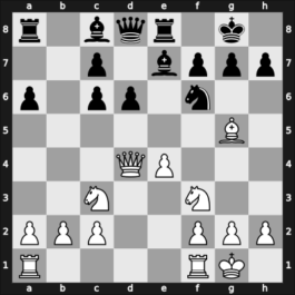 1911 Karlsbad – Round 1 – Burn, Amos – 1/2-1/2 – Johner, Paul – G186
