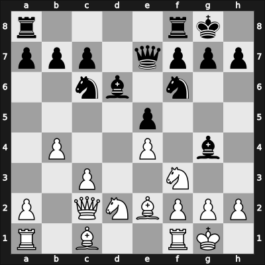 1911 San Sebastian – Round 6 – Nimzowitsch, Aron – 1/2-1/2 – Schlechter, Carl – G38