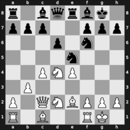 1911 San Sebastian – Round 7 – Maroczy, Geza – 1/2-1/2 – Nimzowitsch, Aron – G43