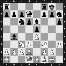 1911 San Sebastian – Round 10 – Nimzowitsch, Aron – 1/2-1/2 – Rubinstein, Akiba – G62