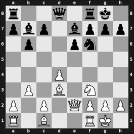 1912 Bad Pistyan – Round 15 – Johner, Paul – 0-1 – Rubinstein, Akiba – G65