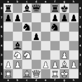 1912 Budapest – Round 2 – Teichmann, Richard – 1/2-1/2 – Marshall, Frank – G6