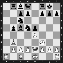 1912 It (Men) Bad Pistyan CZE – Round 2 – Alapin, Simon – 1/2-1/2 – Spielmann, Rudolf – G11