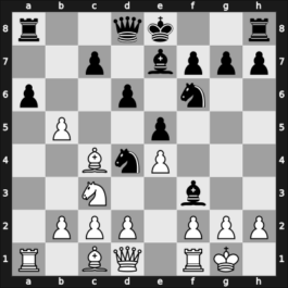 1912 It (Men) San Sebastian ESP – Round 6 – Tarrasch, Siegbert – 0-1 – Spielmann, Rudolf – G14