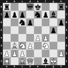 1912 Opatija – Round 1 – Cohn, Erich – 0-1 – Flamberg, Alexander – G12