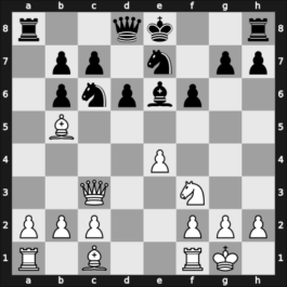 1913 Scheveningen – Round 1 – Alekhine, Alexander – 1-0 – Schelfhout, William – G8