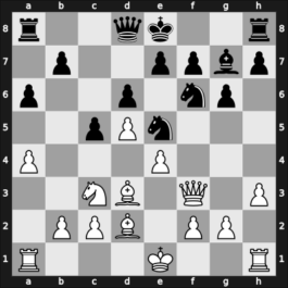 1913 Scheveningen – Round 2 – Olland, Adolf George – 1/2-1/2 – Mieses, Jacques – G15