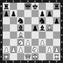 1913 Scheveningen – Round ? – Geus, Klaas – 1/2-1/2 – Mieses, Jacques – G44