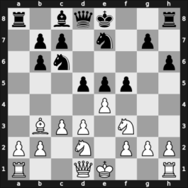1913 St Petersburg – Round 15 – Znosko-Borovsky, Eugene – 0-1 – Alekhine, Alexander – G17