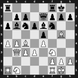 1914 Baden-Baden – Round 1 – Johner, Paul – 1/2-1/2 – Reti, Richard – G21