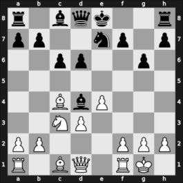 1914 It (Men) St Petersburg RUS – Round 1 – Spielmann, Rudolf – 1-0 – Blackburne, Joseph – G3
