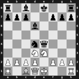 1914 St Petersburg – Round 1 – Nimzowitsch, Aron – 0-1 – Alekhine, Alexander – G10