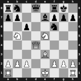 1914 St Petersburg – Round 12 – Flamberg, Alexander – 1/2-1/2 – Nimzowitsch, Aron – G30