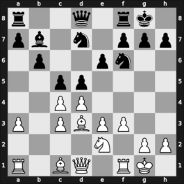 1914 St Petersburg prel – Round 1 – Rubinstein, Akiba – 0-1 – Alekhine, Alexander – G4