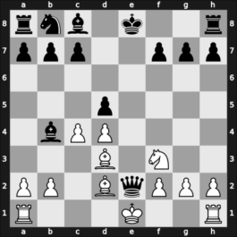 1914 St Petersburg preliminary – Round 4 – Alekhine, Alexander – 1-0 – Marshall, Frank – G9