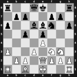 1915 Triberg – Round 1 – Bogoljubow, Efim – 1-0 – Flamberg, Alexander – G4
