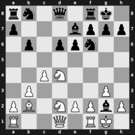 1915 Triberg – Round 6 – Flamberg, Alexander – 1/2-1/2 – Bogoljubow, Efim – G17
