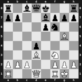 1916 It (Men) Hastings ENG – Round 5 – Tarrasch, Siegbert – 1-0 – Mieses, Jacques – G7