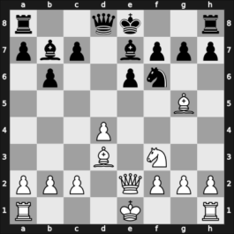 1916 It (Men) Hastings ENG – Round 9 – Tarrasch, Siegbert – 1-0 – Mieses, Jacques – G11