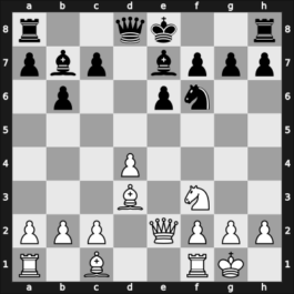 1916 It (Men) Hastings ENG – Round 11 – Tarrasch, Siegbert – 1/2-1/2 – Mieses, Jacques – G13