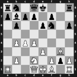 1920 Gothenburg – Round 4 – Tarrasch, Siegbert – 1-0 – Bogoljubow, Efim – G24