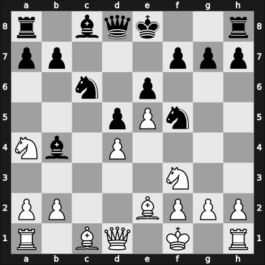 1920 Stockholm – Round 1 – Nimzowitsch, Aron – 0-1 – Bogoljubow, Efim – G4