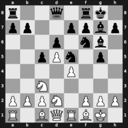 1922 Bad Pistyan – Round 6 – Gruenfeld, Ernst – 0-1 – Spielmann, Rudolf – G40