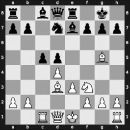 1922 Carrasco – Round 17 – Palau, Luis – 1/2-1/2 – De Freitas, Jose Renato Silva – G13