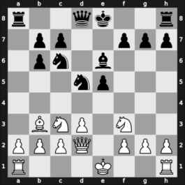 1922 Londen – Round 1 – Tartakower, Savielly – 1/2-1/2 – Morrison, John – G5