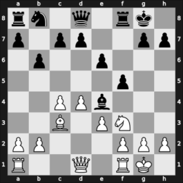 1922 Londen – Round 5 – Atkins, Henry Ernest – 0-1 – Alekhine, Alexander – G19
