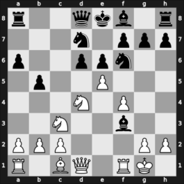 1922 Londen – Round 8 – Znosko-Borovsky, Eugene – 1/2-1/2 – Rubinstein, Akiba – G29