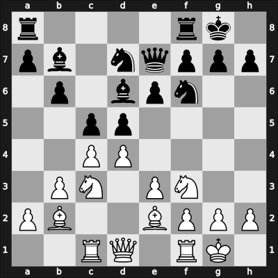 1922 Londen – Round 11 – Morrison, John – 0-1 – Alekhine, Alexander – G35