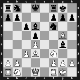 1922 London – Round 1 – Maroczy, Geza – 1/2-1/2 – Vidmar, Marjeta – G3
