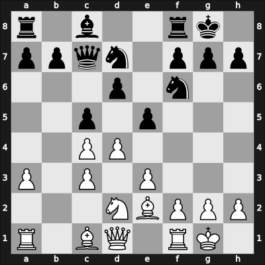 1922 Teplitz-Schoenau – Round 5 – Rubinstein, Akiba – 1/2-1/2 – Gruenfeld, Ernst – G32