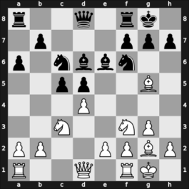 1922 Vienna – Round 1 – Gruenfeld, Ernst – 1/2-1/2 – Wolf, Hans-Josef – G17