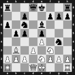 1922 Vienna – Round 1 – Bogoljubow, Efim – 1/2-1/2 – Alekhine, Alexander – G59