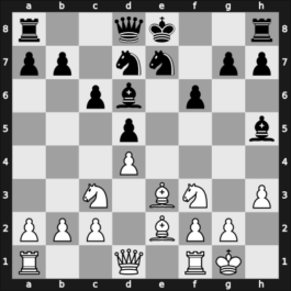 1922 Vienna – Round 1 – Maroczy, Geza – 1/2-1/2 – Alekhine, Alexander – G76