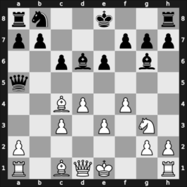 1923 Copenhagen – Round 1 – Saemisch, Friedrich – 1/2-1/2 – Jacobsen, Eiler – G1