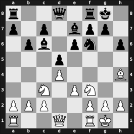 1923 Copenhagen – Round 1 – Tartakower, Savielly – 1/2-1/2 – Nimzowitsch, Aron – G4