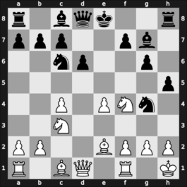 1923 Copenhagen – Round 1 – Saemisch, Friedrich – 1-0 – Spielmann, Rudolf – G6
