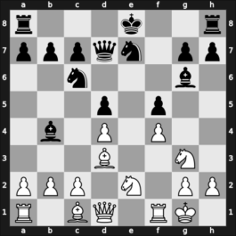 1923 Copenhagen – Round 1 – Spielmann, Rudolf – 1/2-1/2 – Nimzowitsch, Aron – G23