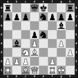 1923 Copenhagen – Round 1 – Moller, Jan – 1/2-1/2 – Nimzowitsch, Aron – G24