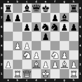 1923 Hastings2324 – Round 4 – Maroczy, Geza – 0-1 – Yates, Frederic D – G14