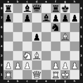 1923 Hastings2324 – Round 6 – Mieses, Jacques – 1/2-1/2 – Yates, Frederic D – G26