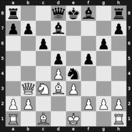 1923 Hastings2324 – Round 7 – Price, Harold Edwin – 0-1 – Mieses, Jacques – G28