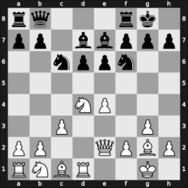 1923 Karlsbad – Round 1 – Treybal, Karel – 1/2-1/2 – Saemisch, Friedrich – G54
