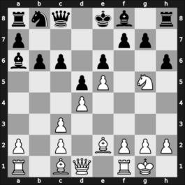1923 Karlsbad – Round 1 – Tarrasch, Siegbert – 1/2-1/2 – Reti, Richard – G58